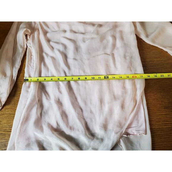 Montan Paris 100% Silk Top Medium Tunic Asymmetrical Made In Italy Layered - Picture 8 of 12